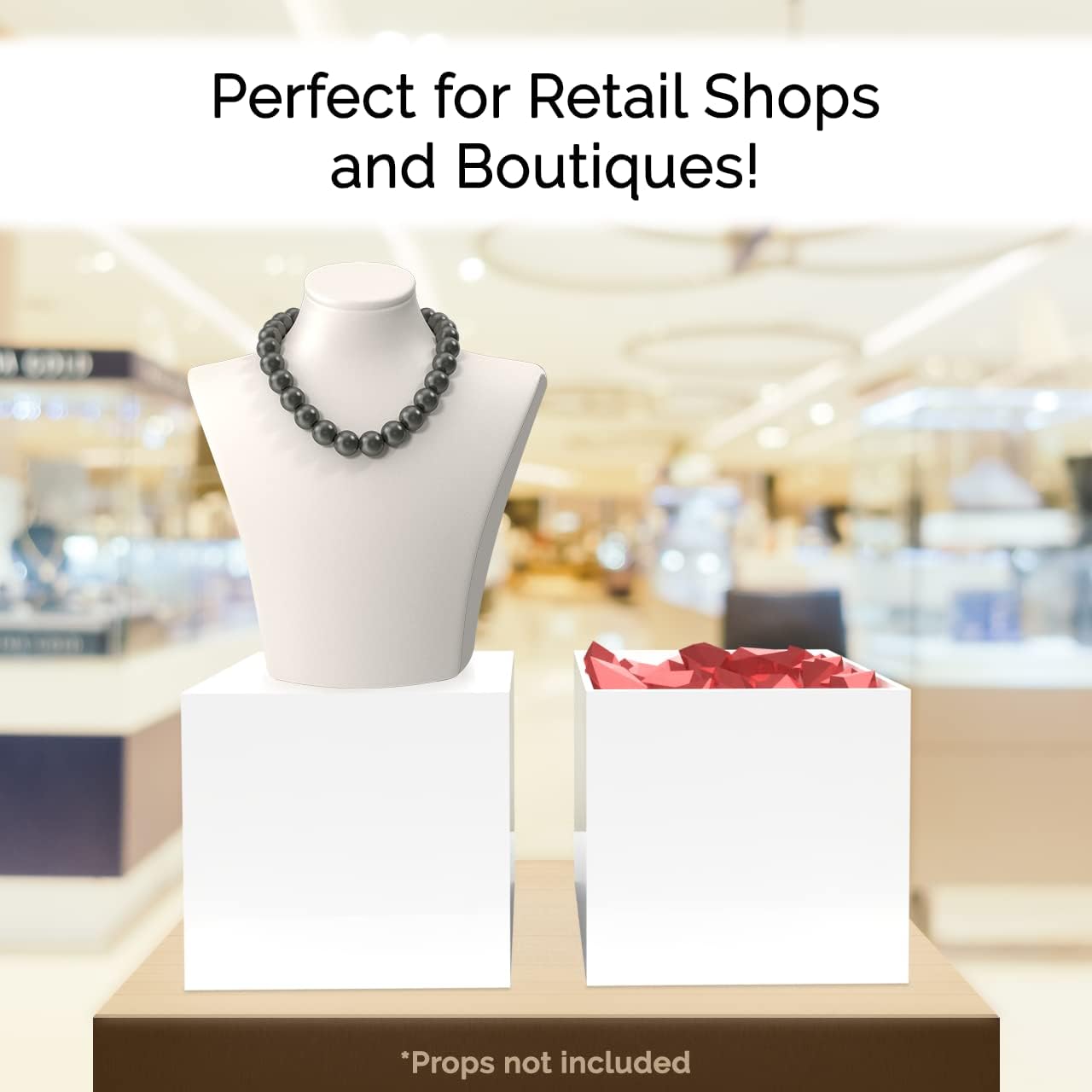 Marketing Holders 6 Inch White Acrylic Display Riser