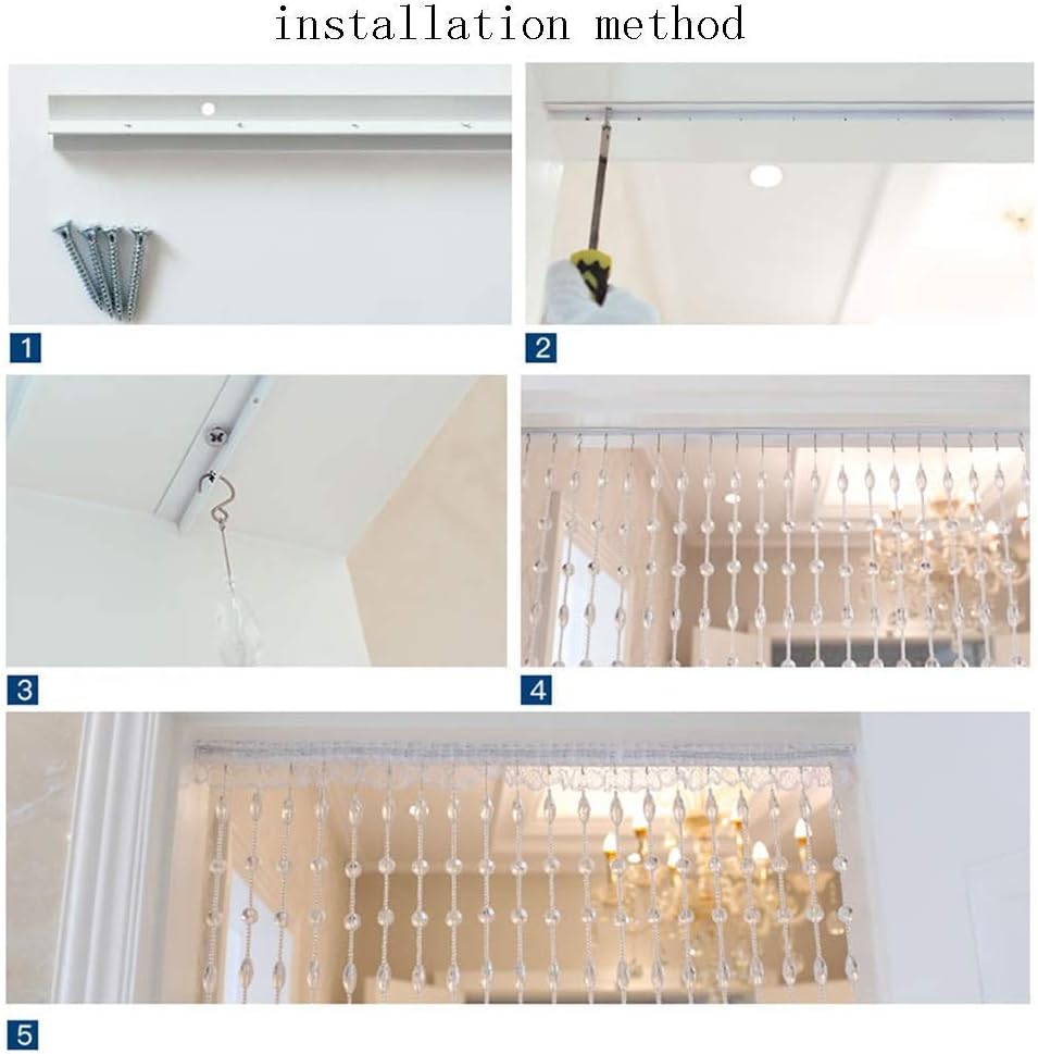 31 Strands Crystal Door Curtain for Home Living Room Entrance Partition