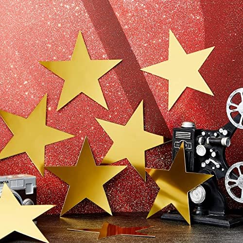 Leinuosen 80 pcs 6 Inch Gold Stars Cutouts Decorations