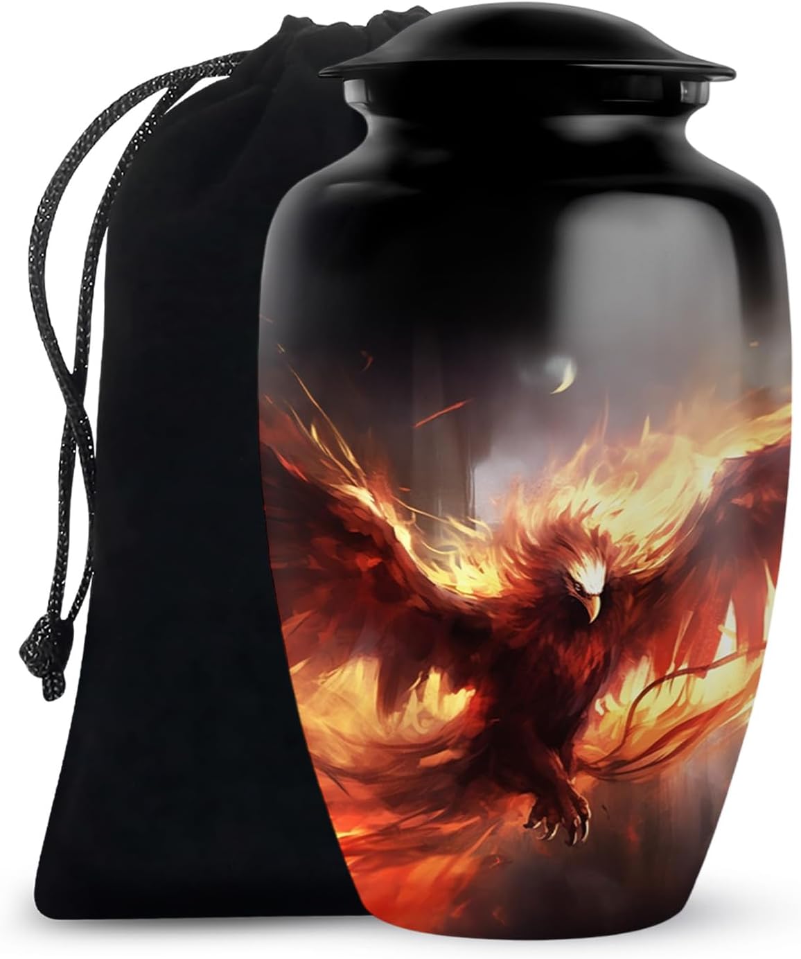 Phoenix Large Urns for Human Ashes - 10 Inch Cremation Memorial Urn