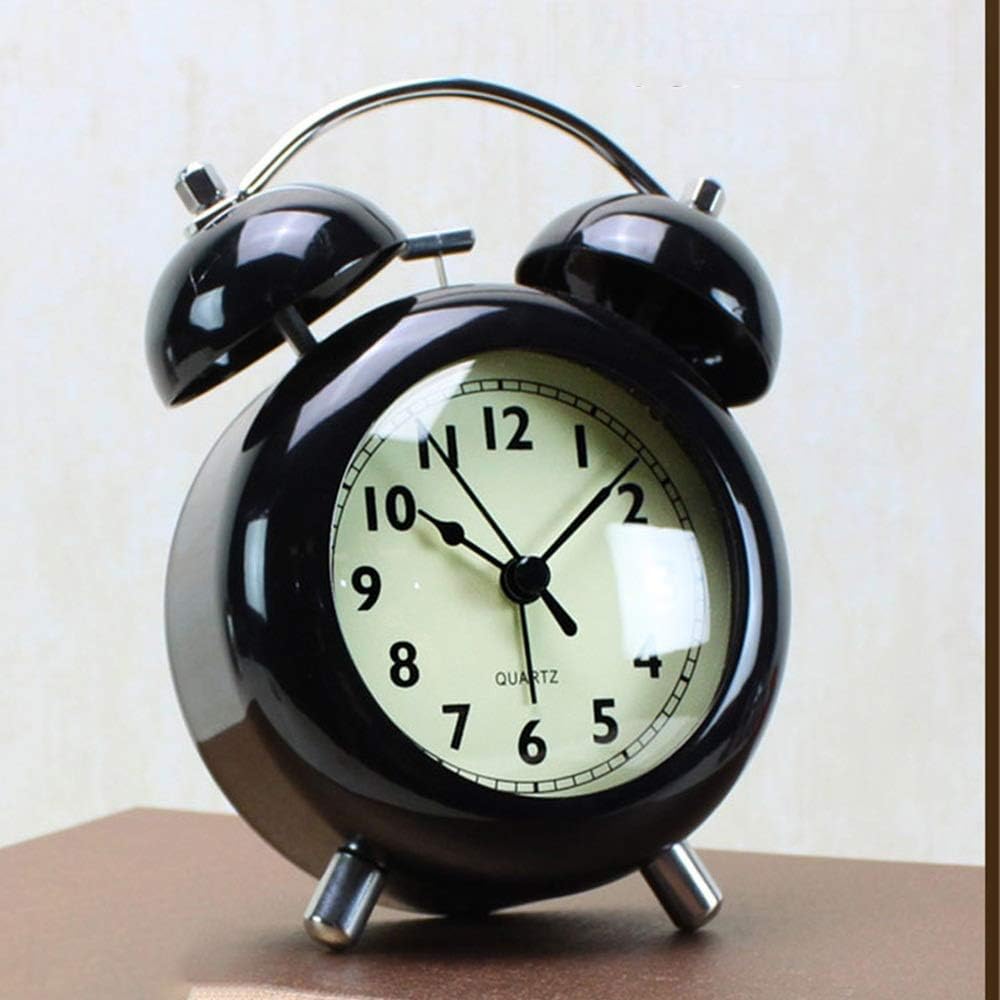 ROCILB Alarm Clock with Night Light and Double Bell