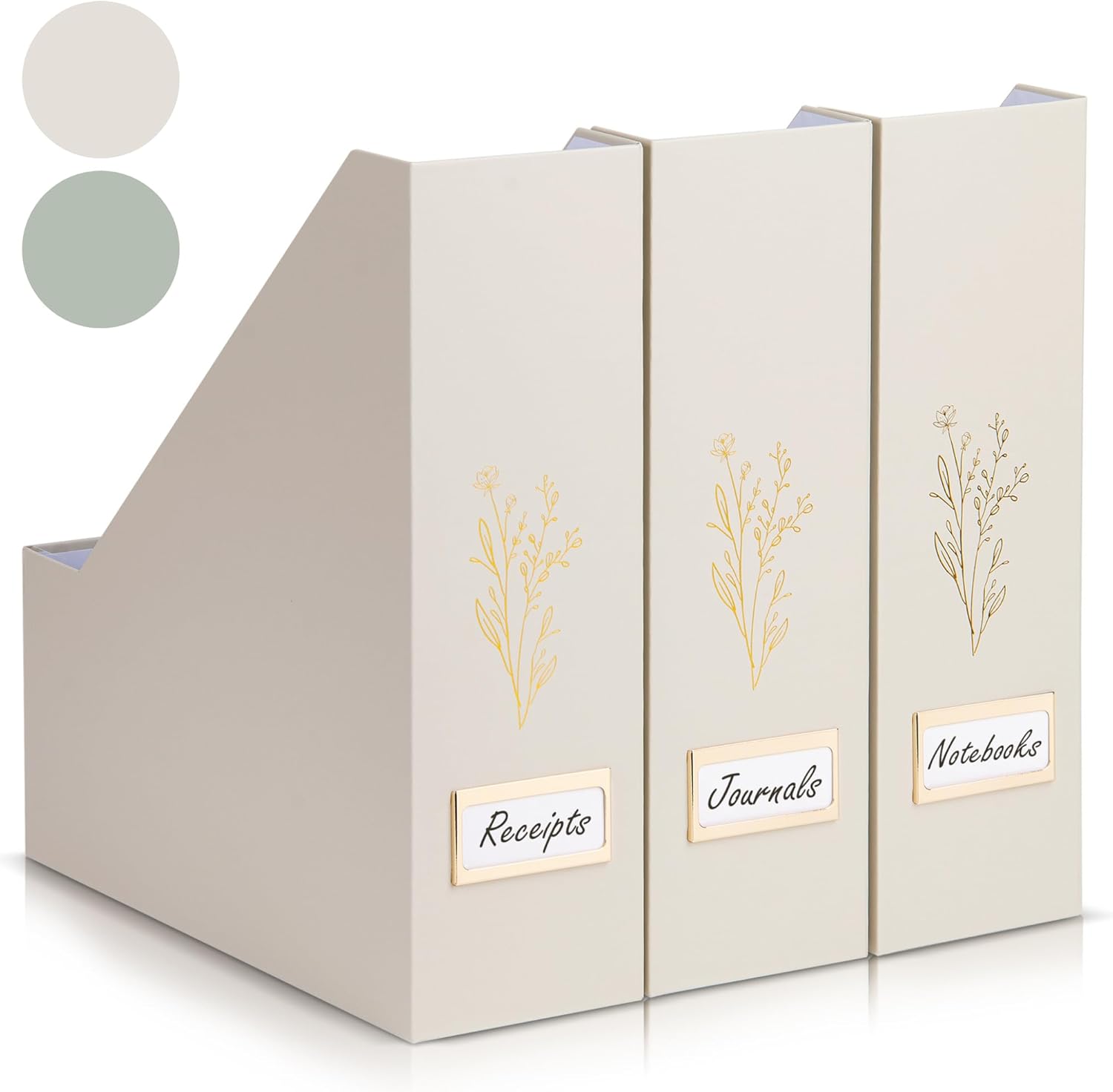 ZICOTO Magazine Holder Set Of 3 - Sturdy and Stylish
