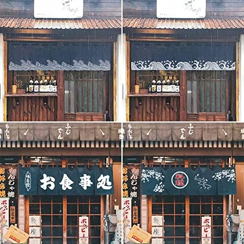 Japanese Sushi Restaurant Banner Noren Valance Curtain 43x210CM