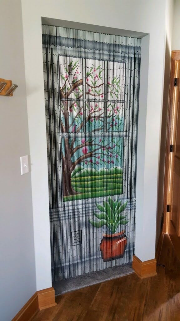 Beaded Curtain Real 125 Strand Bamboo Artwork