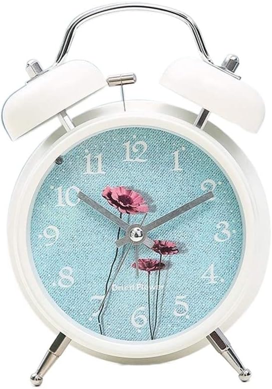 Metal Silent Alarm Clock with Night Light