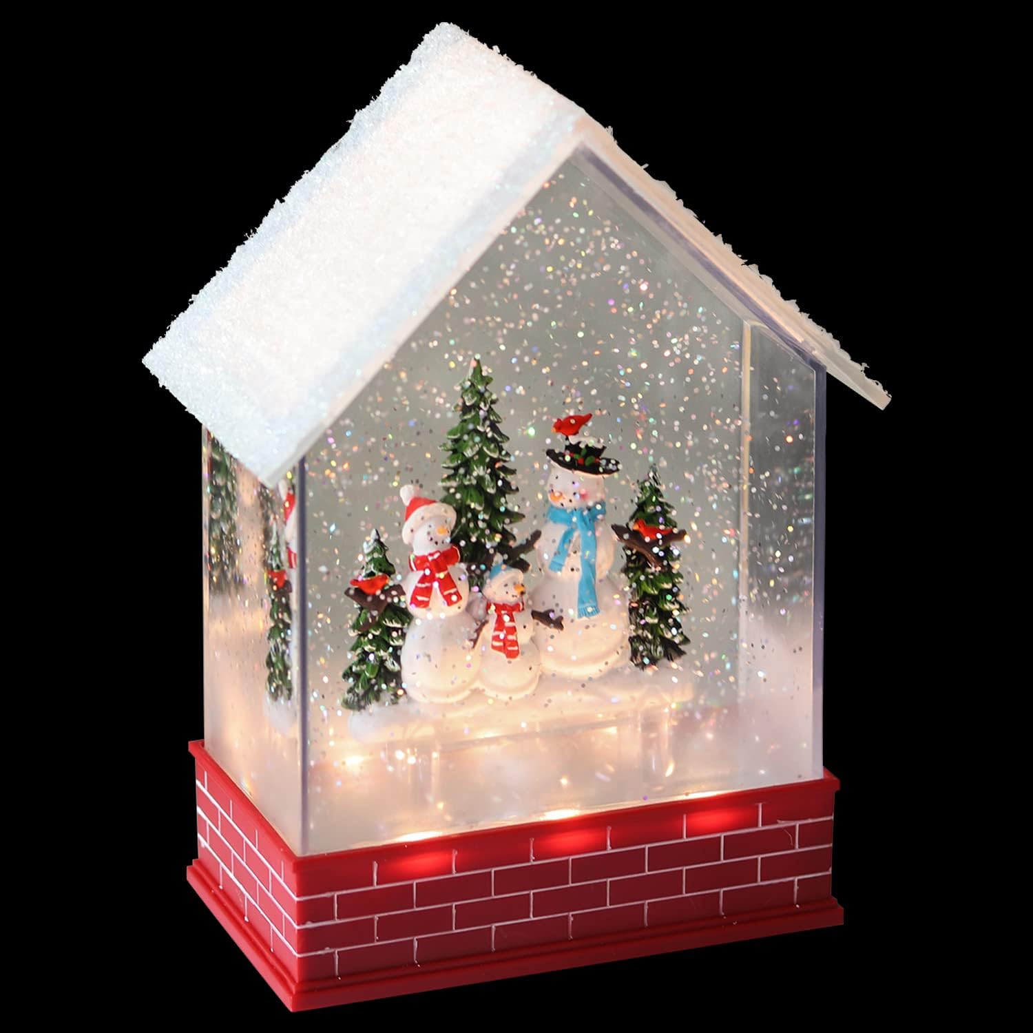 Wondise Christmas Snow Globes with Timer and Music