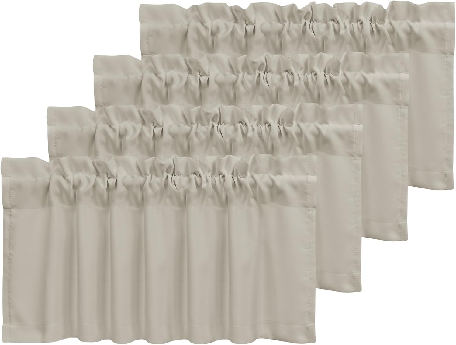 4 Panels Blackout Curtain Valances for Windows