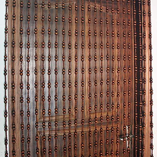 Natural Wooden Beads Door String Partition Curtain