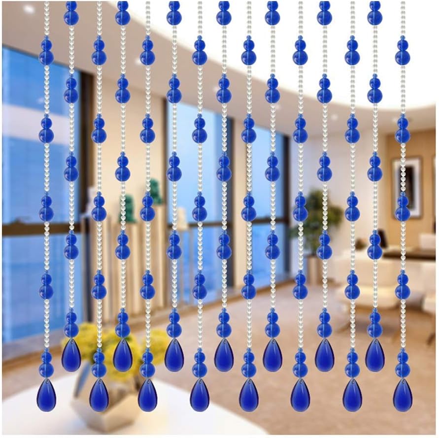OKUOKA 20 Strand Crystal Door Curtain