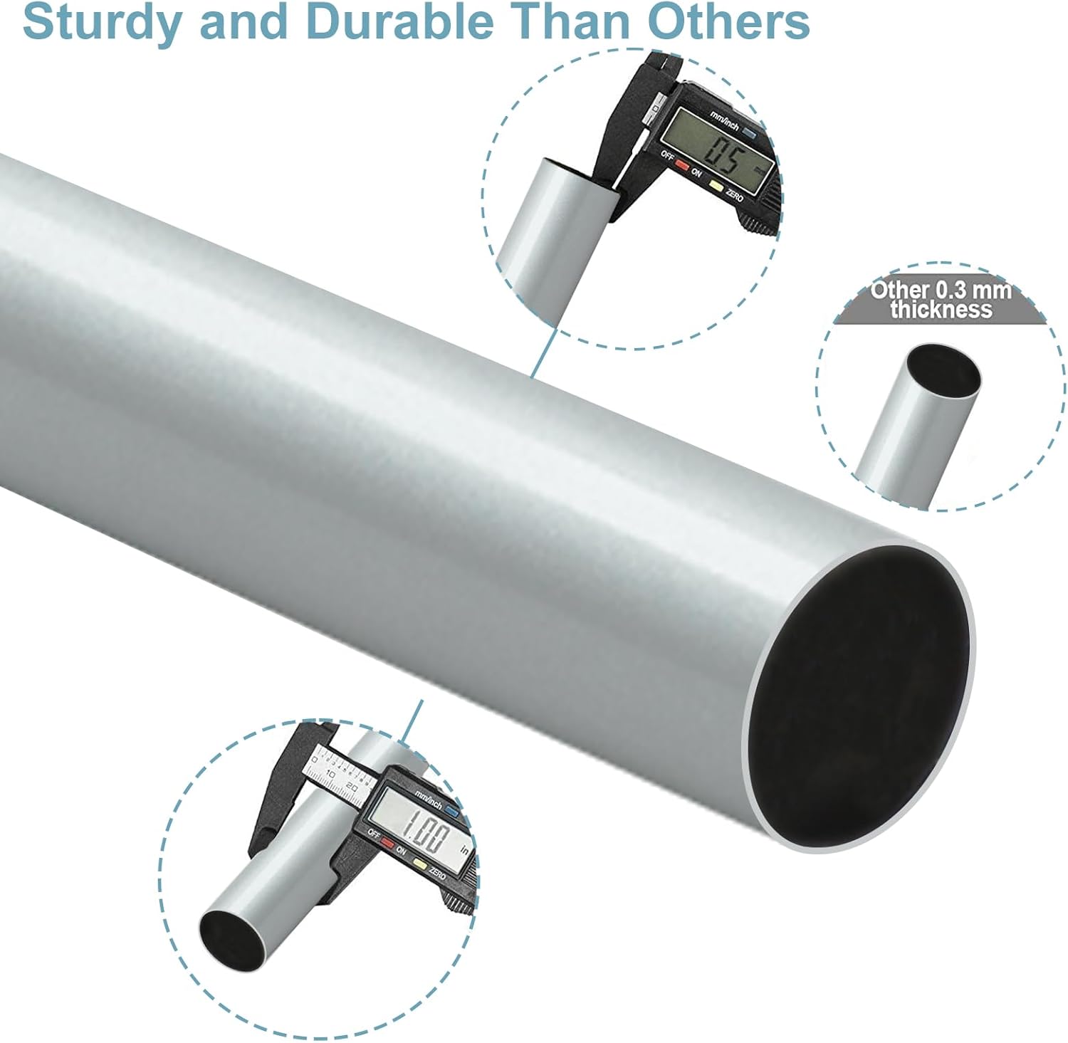 Byondeth Adjustable Curtain Rods 1 Inch Diameter 16-88 Inches Long