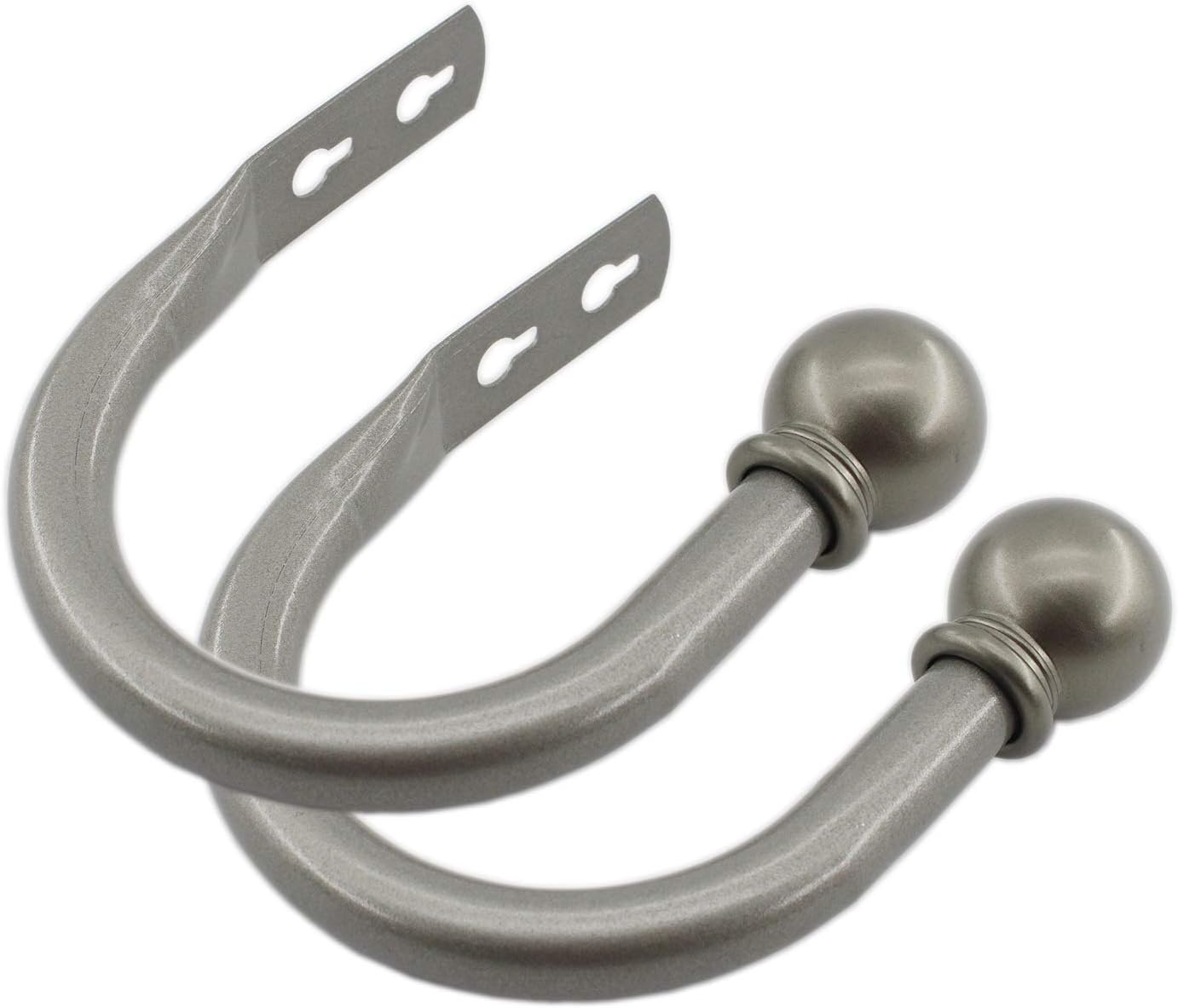 Decorative Curtain Holdbacks with Installation Screws Grey