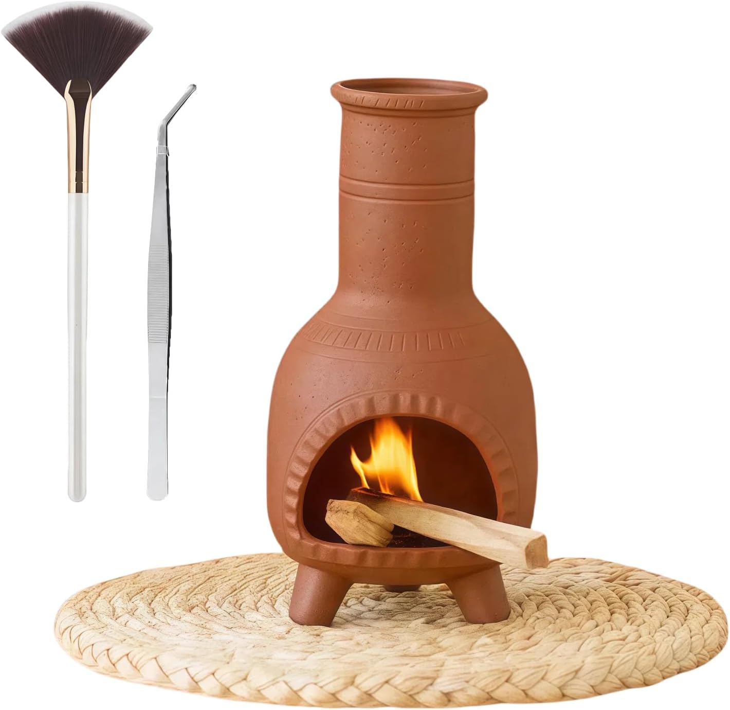 Zynzthos Handmade Terracotta Incense Holder Burner
