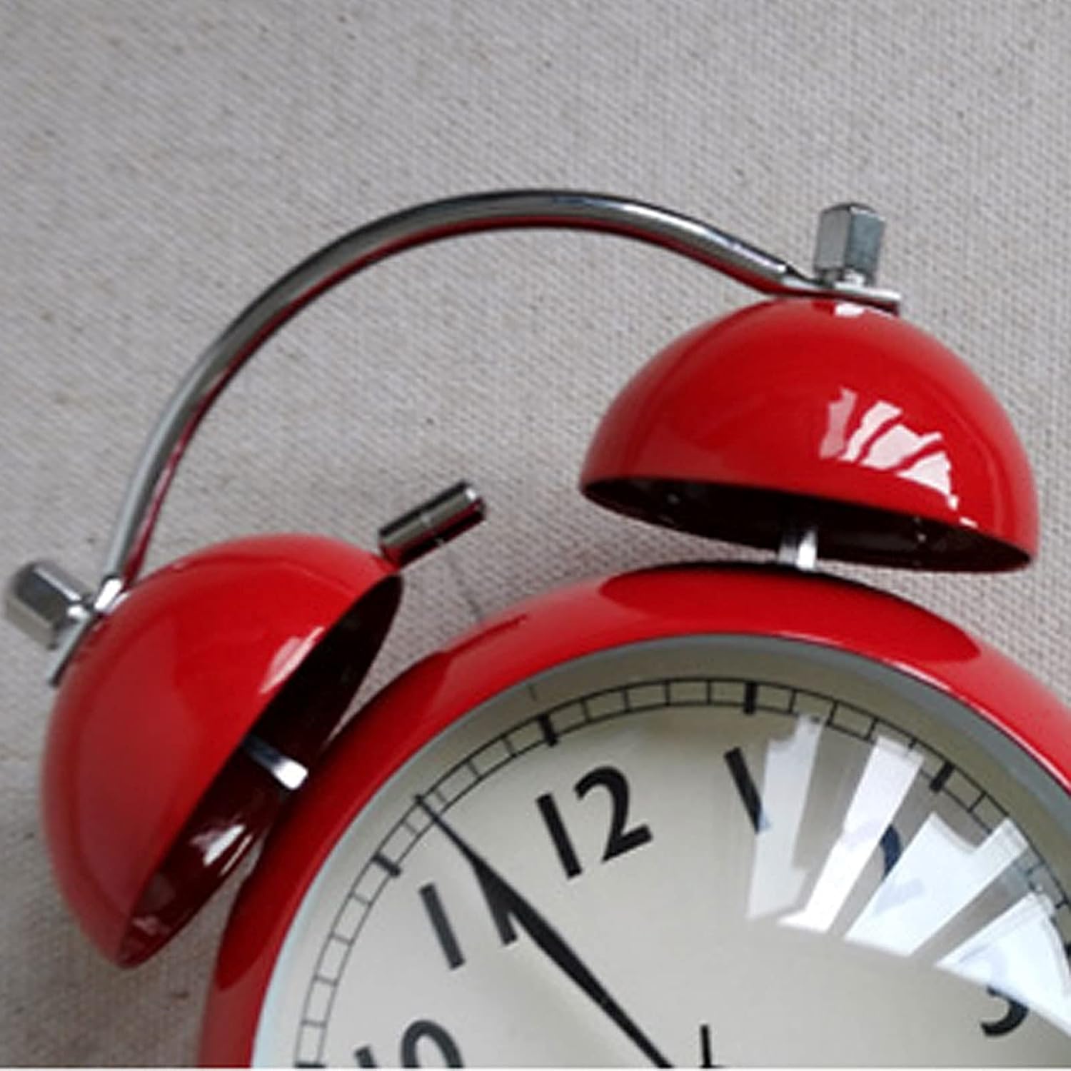 4 Inch Twin Bell Retro Alarm Clock with Backlight