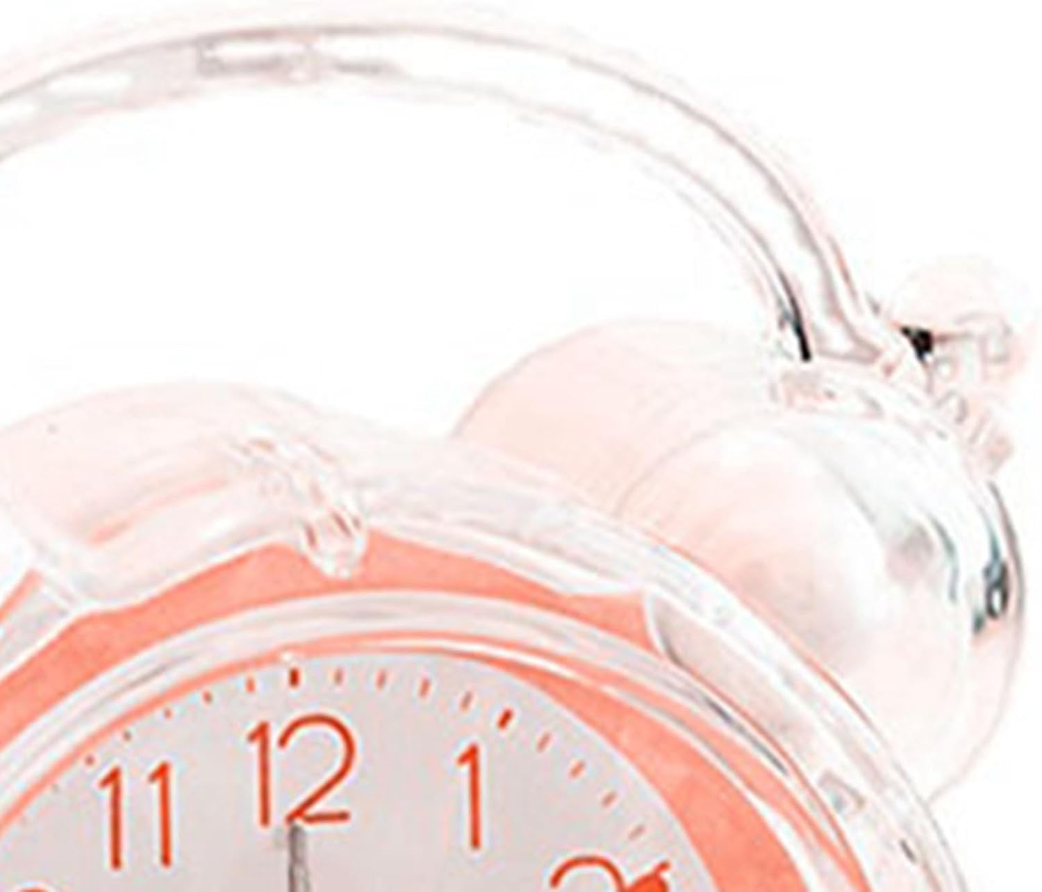 Loud Alarm Clock for Heavy Sleepers Pink ABS Kids Wall Clock
