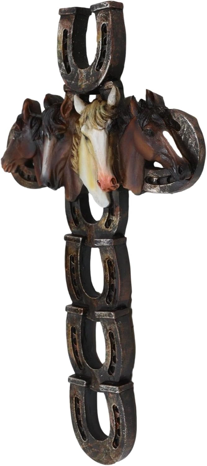 Ebros Gift 115 Inch Rustic Western Wall Cross Decor