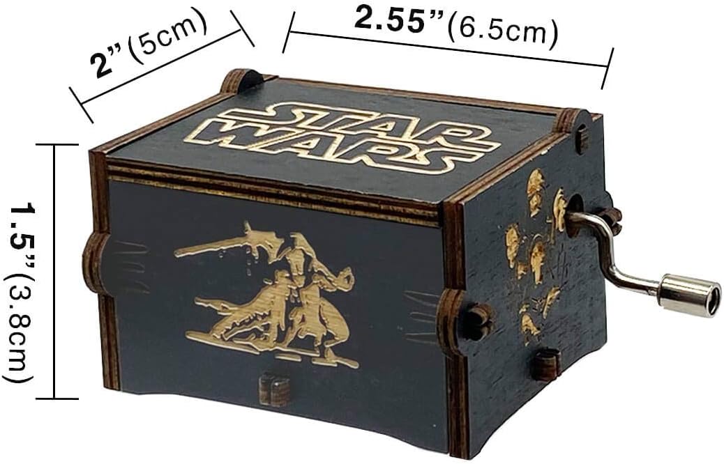 MAD DI Hand Crank Music Box Star Wars Black