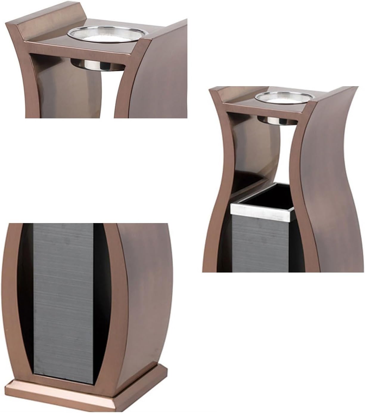 AZENHUA Vertical Stainless Steel Trash Can Ashtray