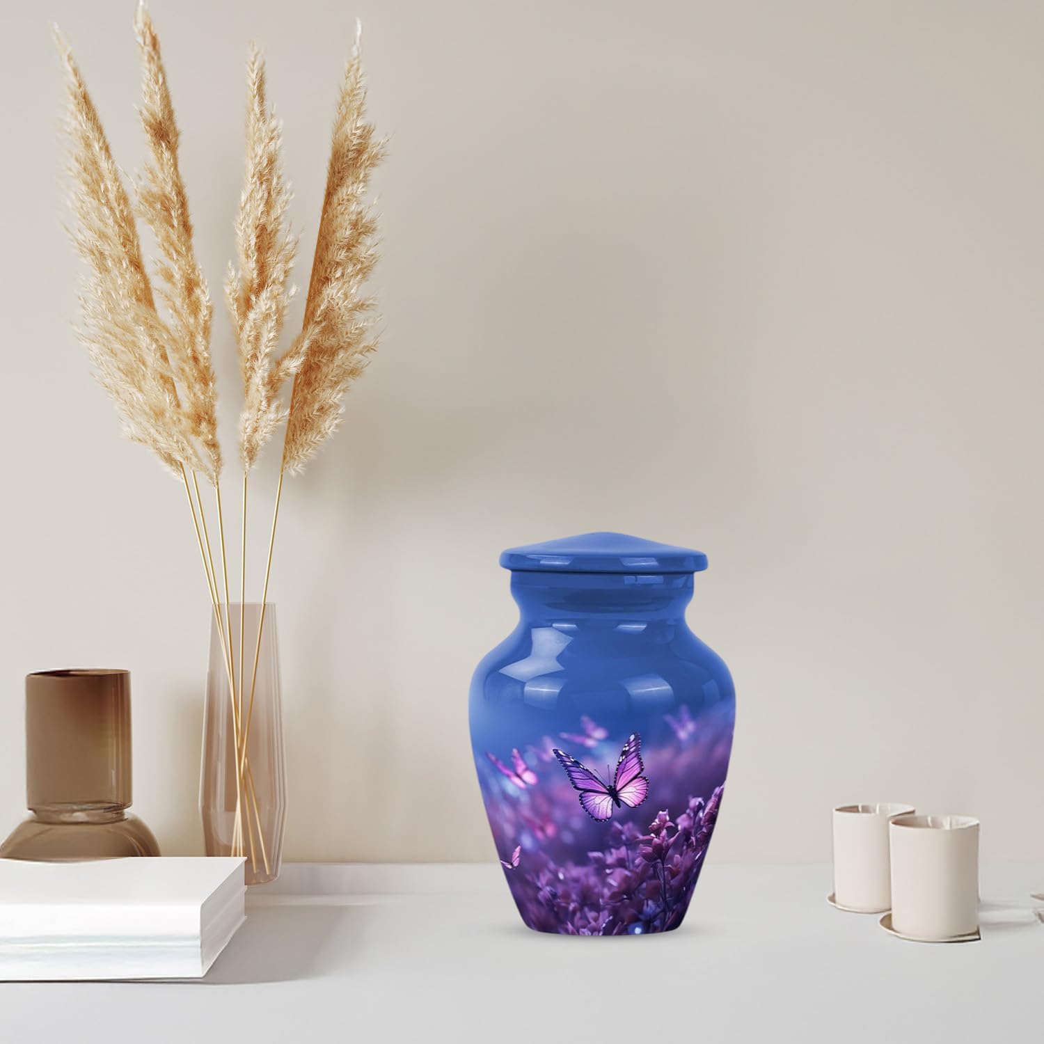 Butterfly Mini Urns for Human Ashes - 3 Inch 4 Pcs