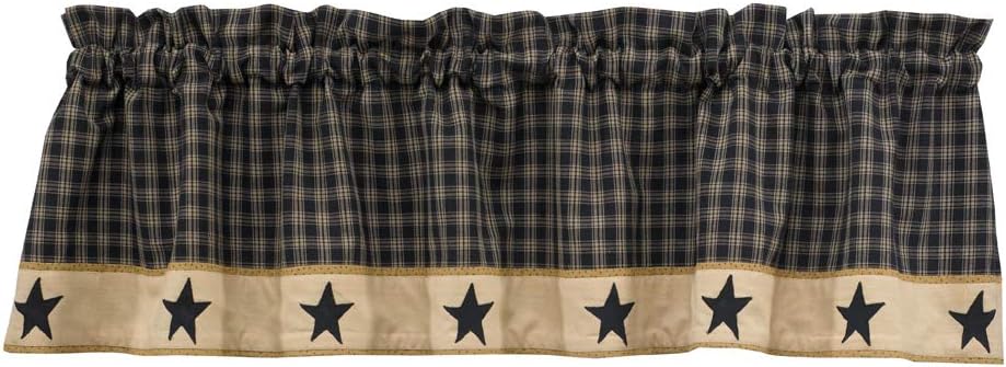 Park Designs Farmhouse Valance Curtain - 60x14 Plaid Fall Decor