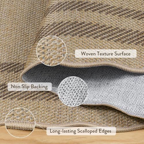 Livebox Wave Scalloped Jute Style Rug