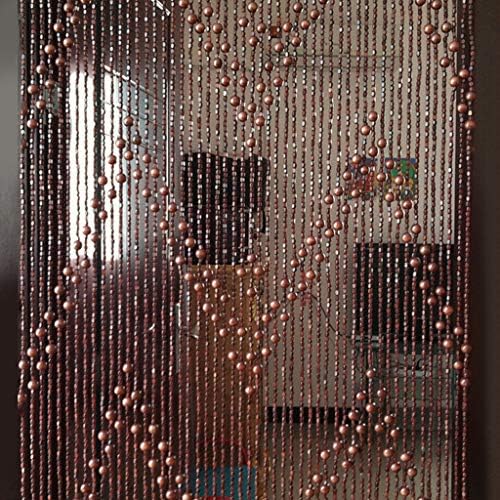 52 Strands Beaded Curtain Wood Hanging Door Panel Room Divider