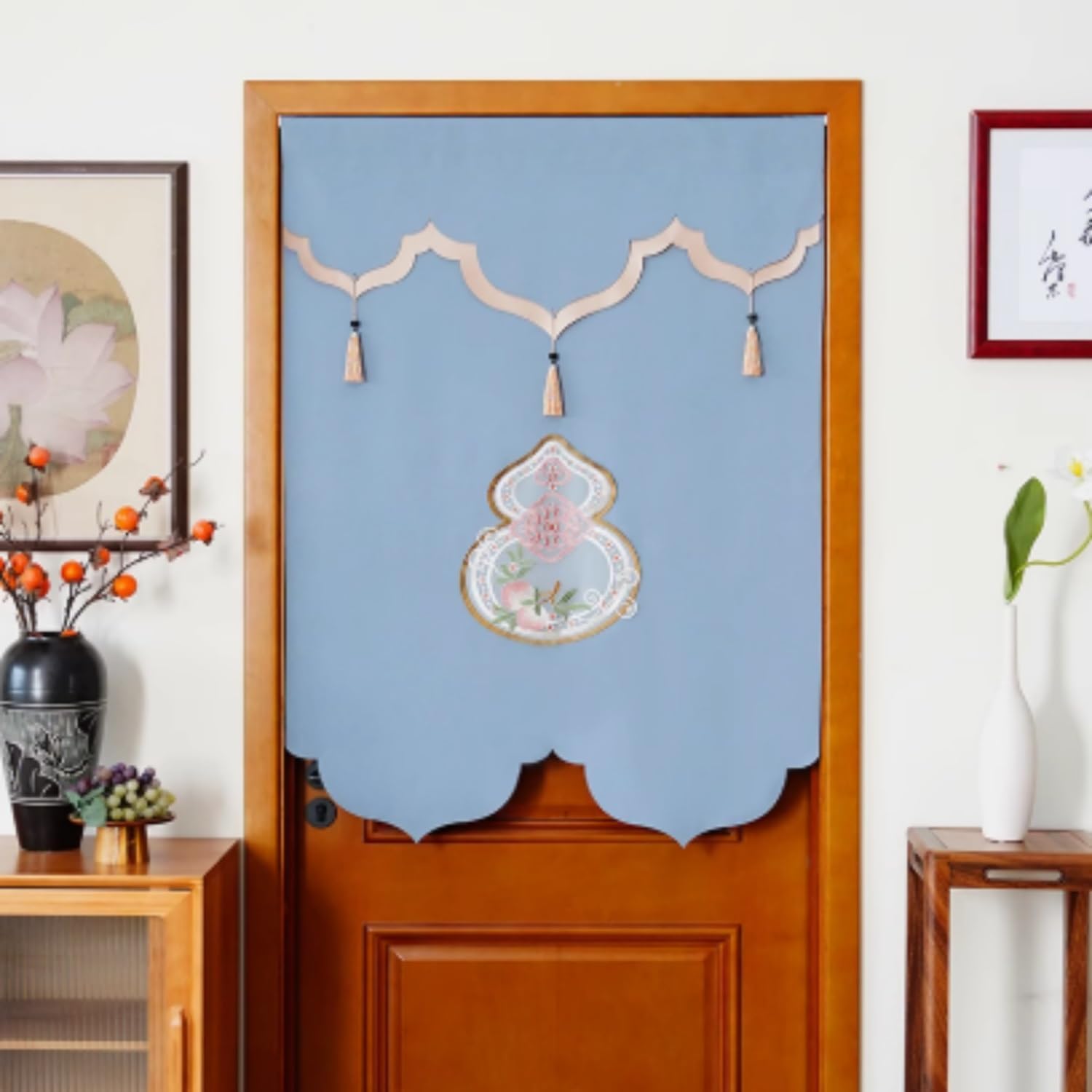 Japanese Noren Door Curtain Sky Blue 70x90cm