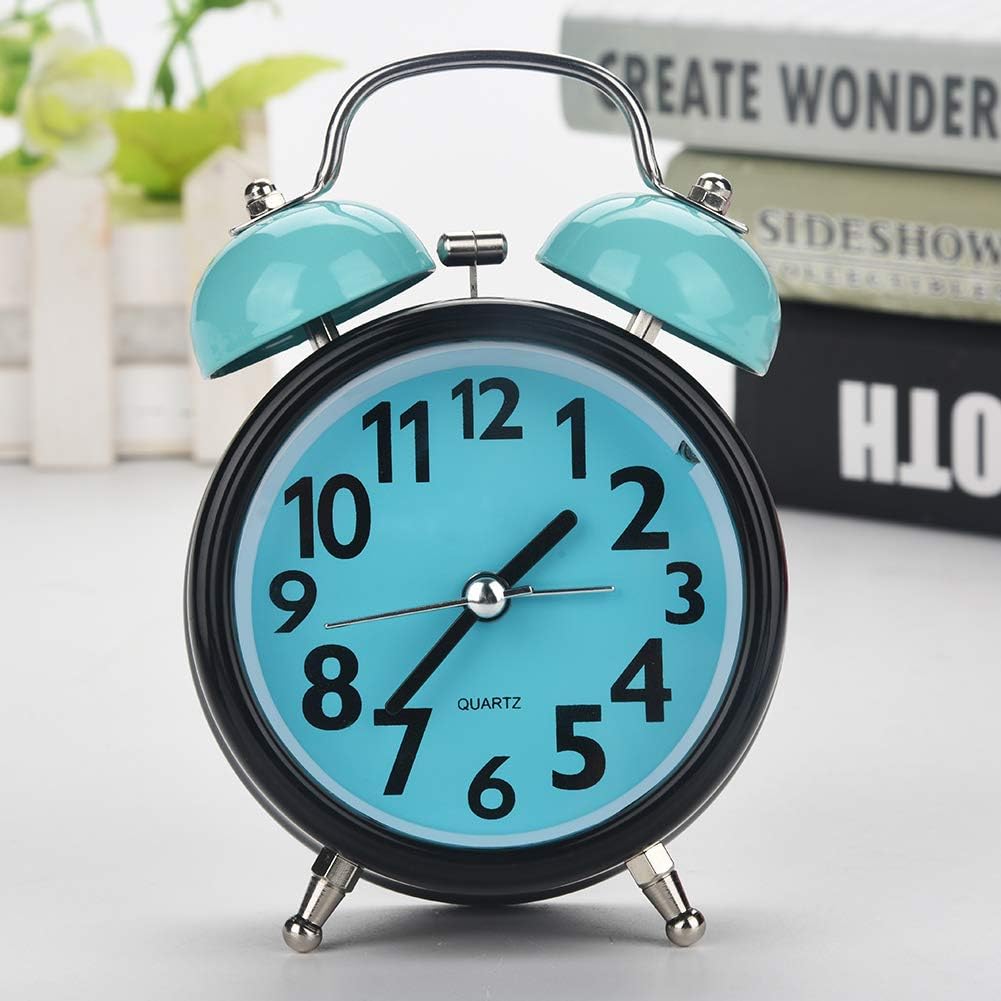 AUNMAS Double Alarm Clock Ultra Quiet Night Light