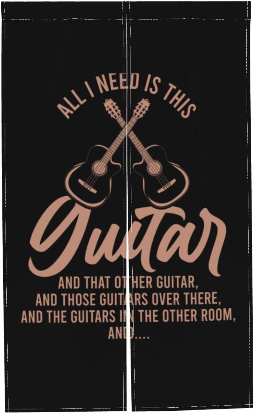 All I Need Is This Guitar And That Other Guitare Blackout Curtains