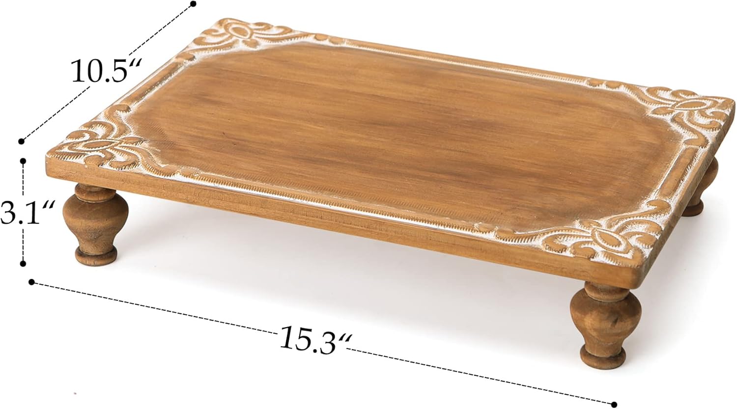 NIKKY HOME Rustic Farmhouse Risers Display Stand