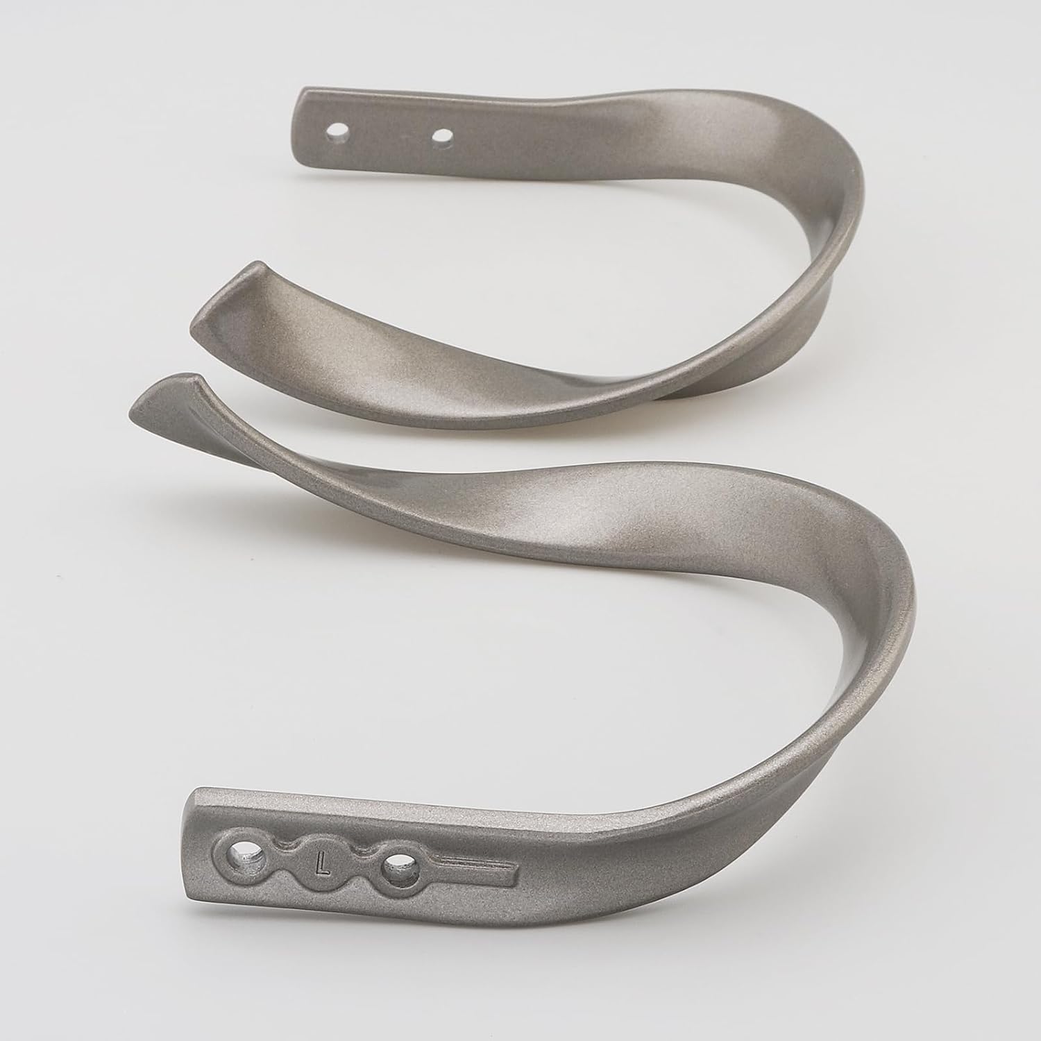 4 Pack Curtain Holdbacks Aluminum Alloy Heavy Duty U-Shape Window Hooks Grey