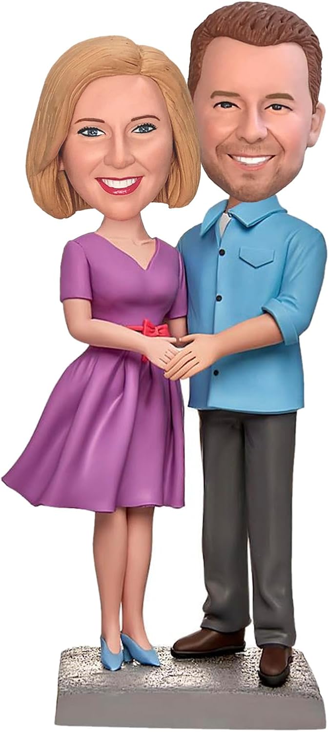 Custom Bobblehead Figurine for Couples Handmade Personalized Sculpture