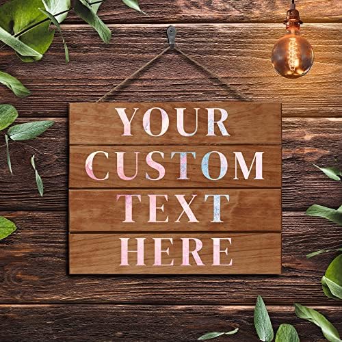 Personalized Stained Wood Pallet Sign - 12x14 Custom Wood Wall Art