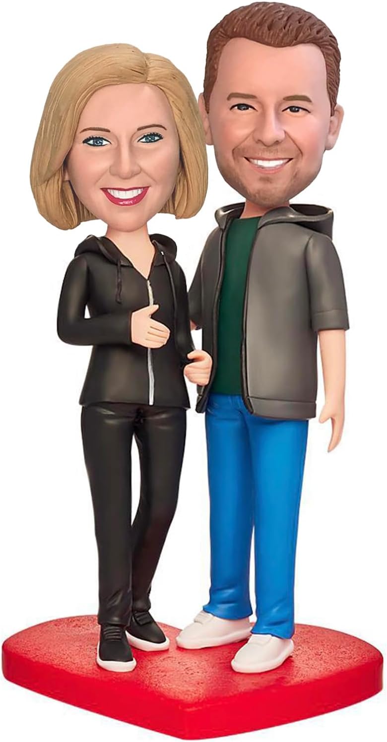 Custom Bobblehead Figurine for Couples Handmade Personalized Sculpture