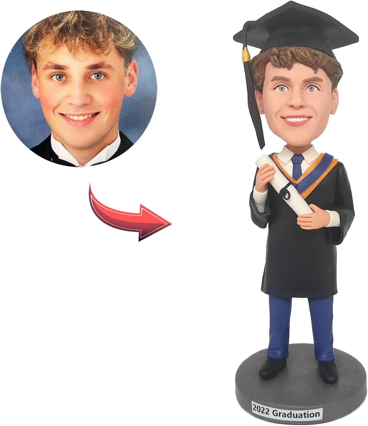 Yolie Custom Bobblehead Figurine Sculpture for Graduates