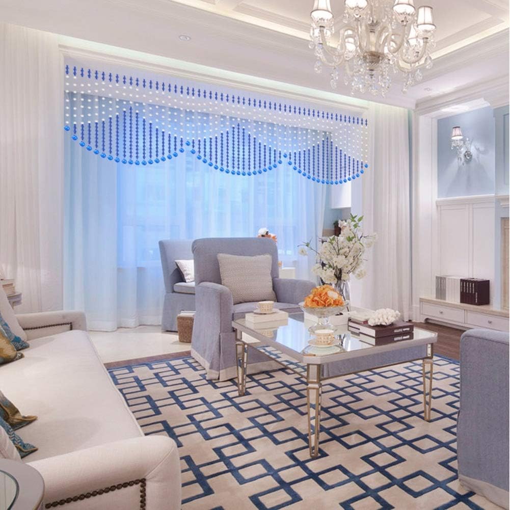 OKUOKA 19 Strands Beaded Door Curtain for Room Dividers