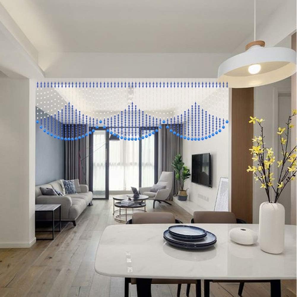 OKUOKA 19 Strands Beaded Door Curtain for Room Dividers