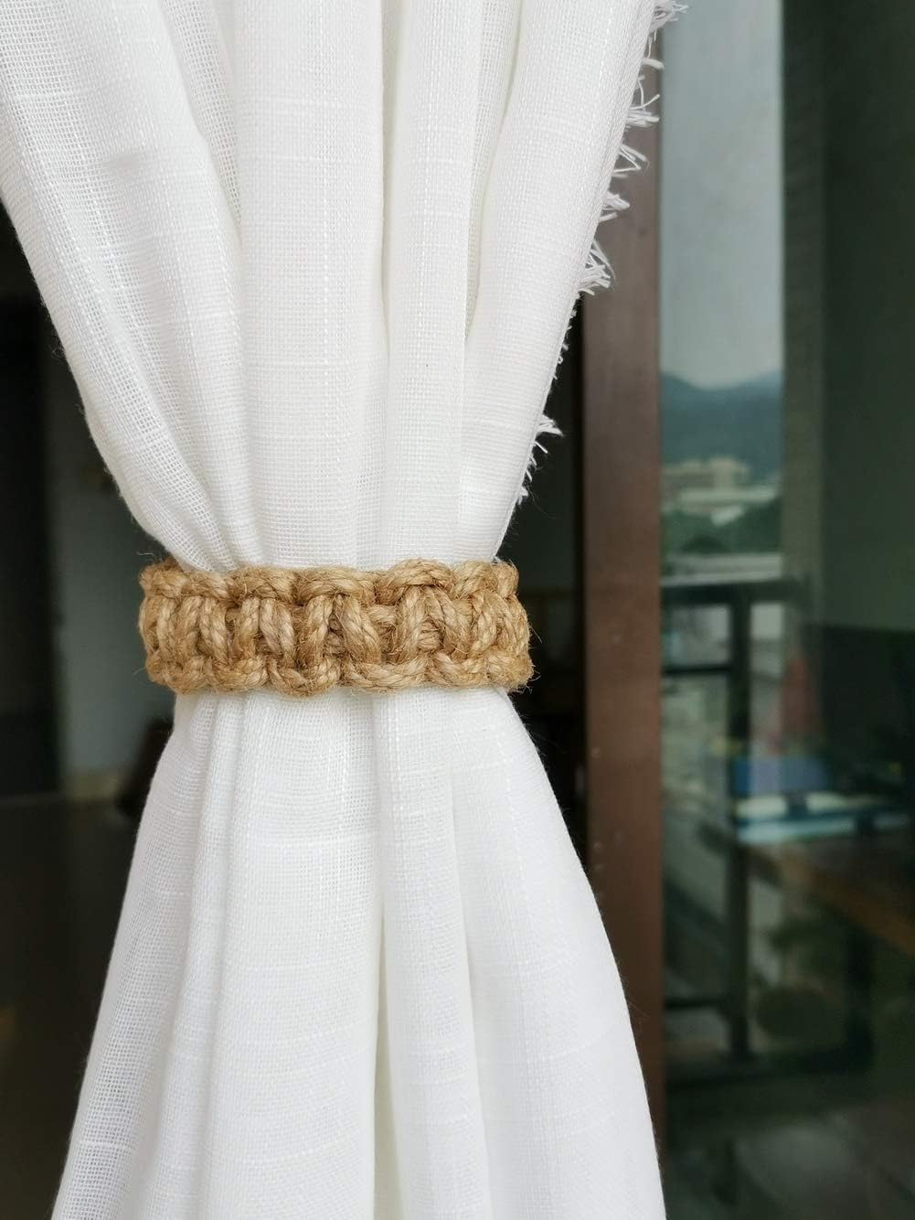 Elkpruu Braided Curtain Tiebacks Set of 4
