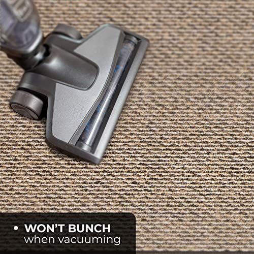 House Home and More Skid-Resistant Carpet Runner Black Ripple 12x27