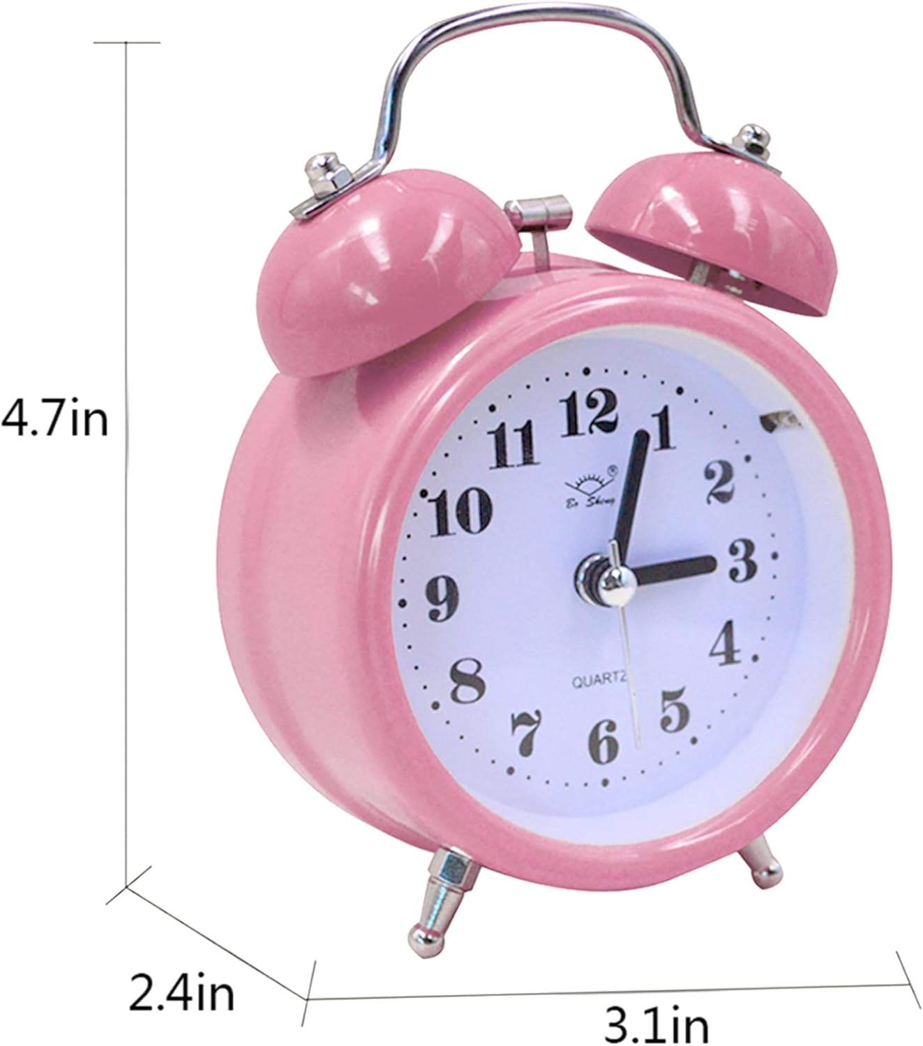 Kids Seniors 3IN 3D Dial Alarm Clock Nightlight