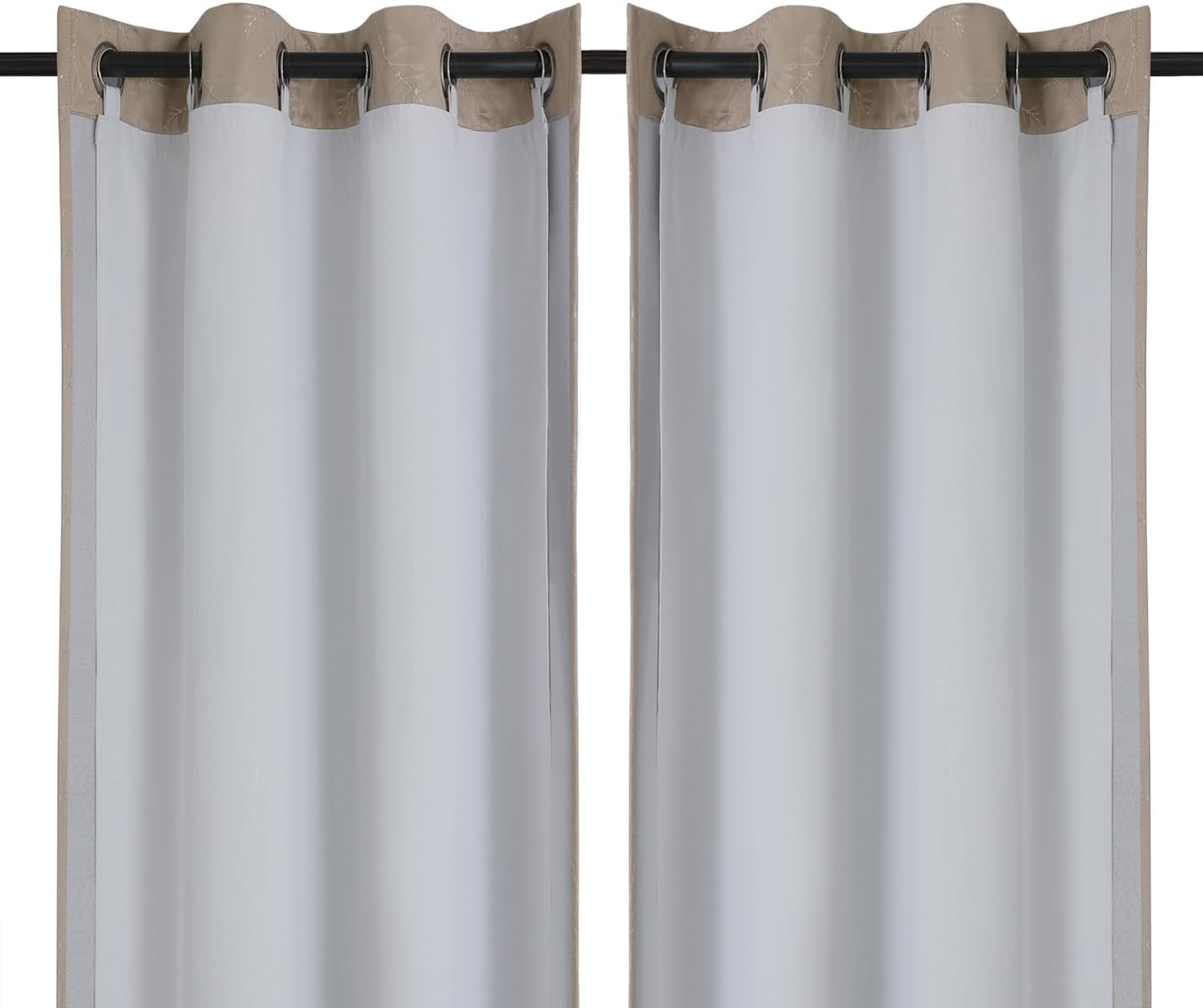 Chyhomenyc 2 Panels Blackout Curtain Liners with 13 Rings