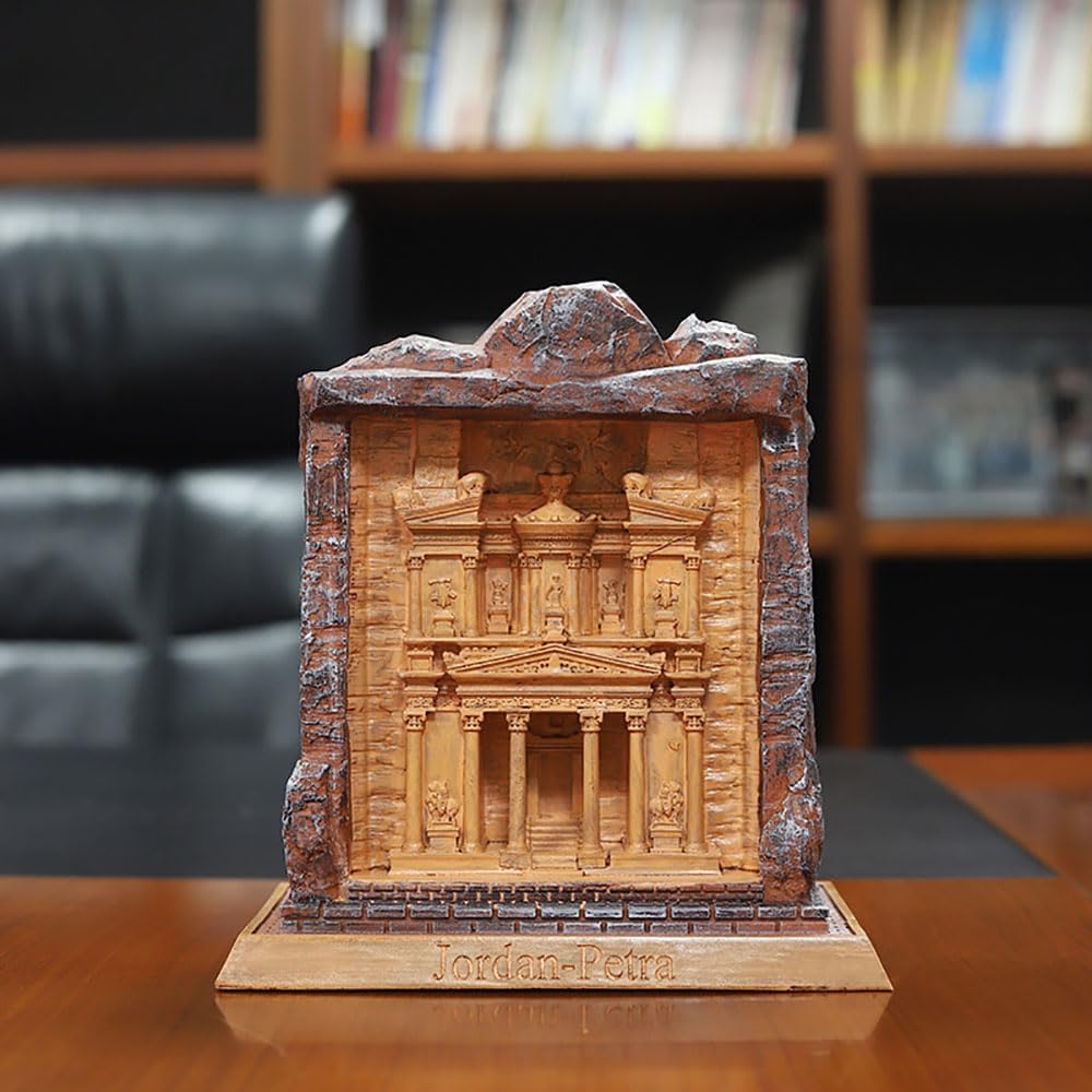 Petra Ancient City Resin Statue for Home Decor