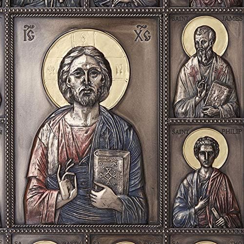 Veronese Design 1225 Inch Jesus and The Twelve Apostles Wall Sculpture
