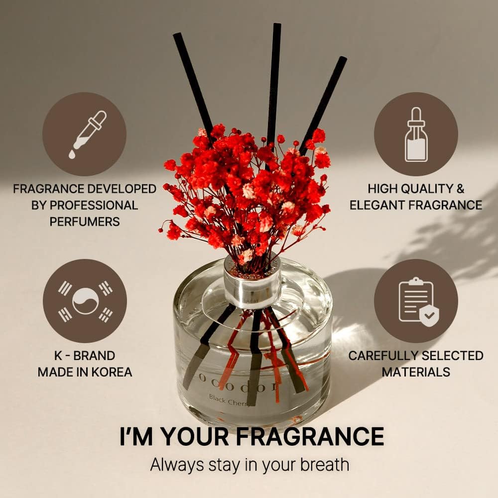 Cocodor Flower Reed Diffuser Set with White Jasmine Scent