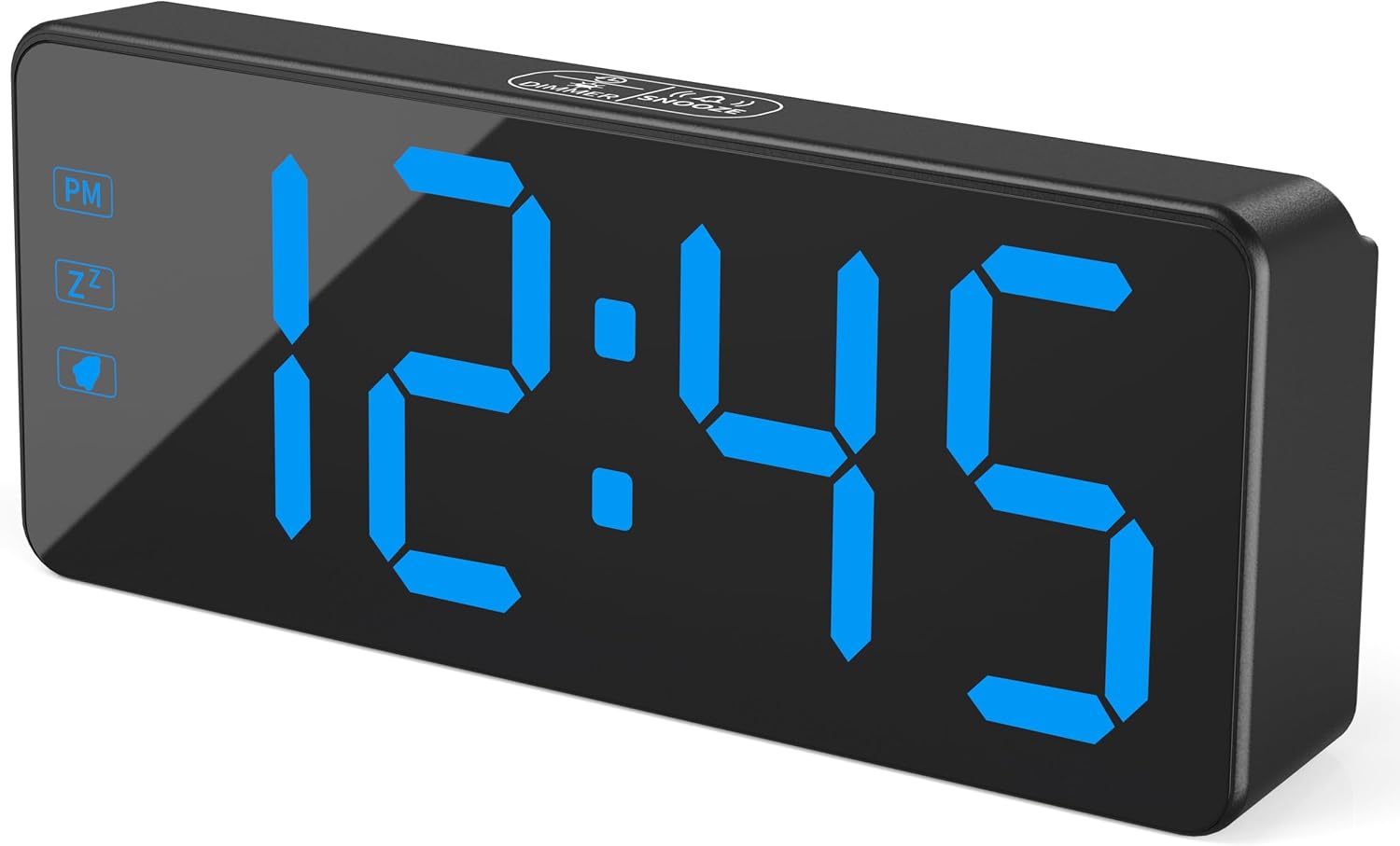 Kwanwa Digital Alarm Clock with 3 Level Dimmer and Battery Backup