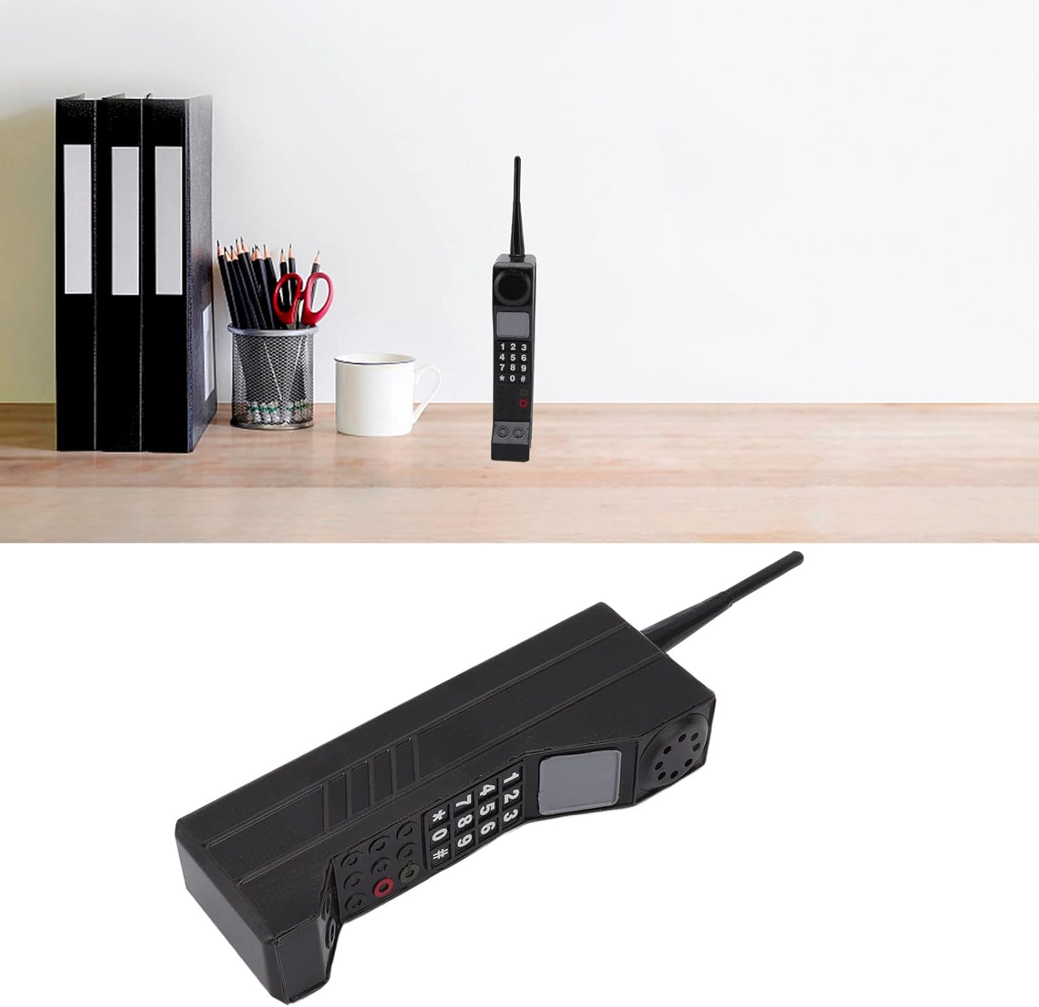 Estink Retro Brick Cell Phone Ornament Black