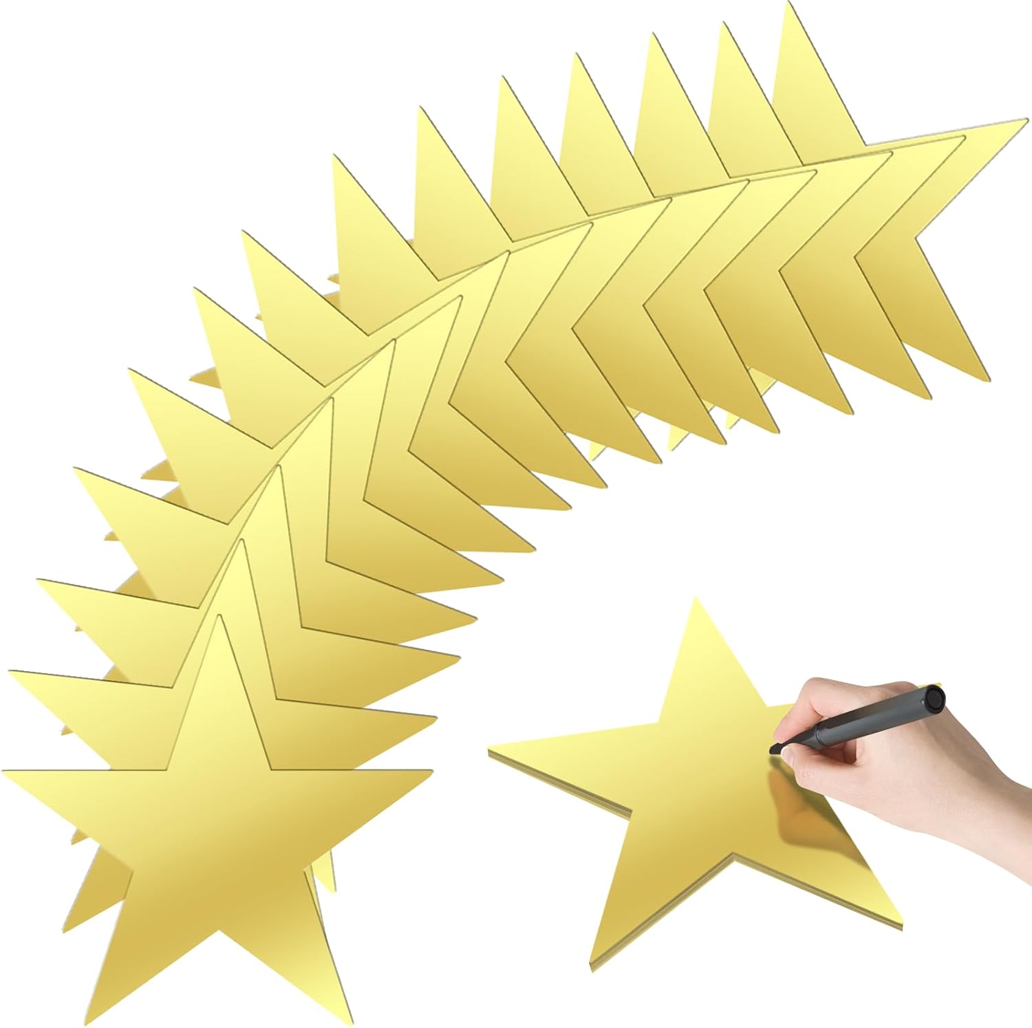 EnjoyView 11 Inch Gold Star Cutouts 36pcs for Decor