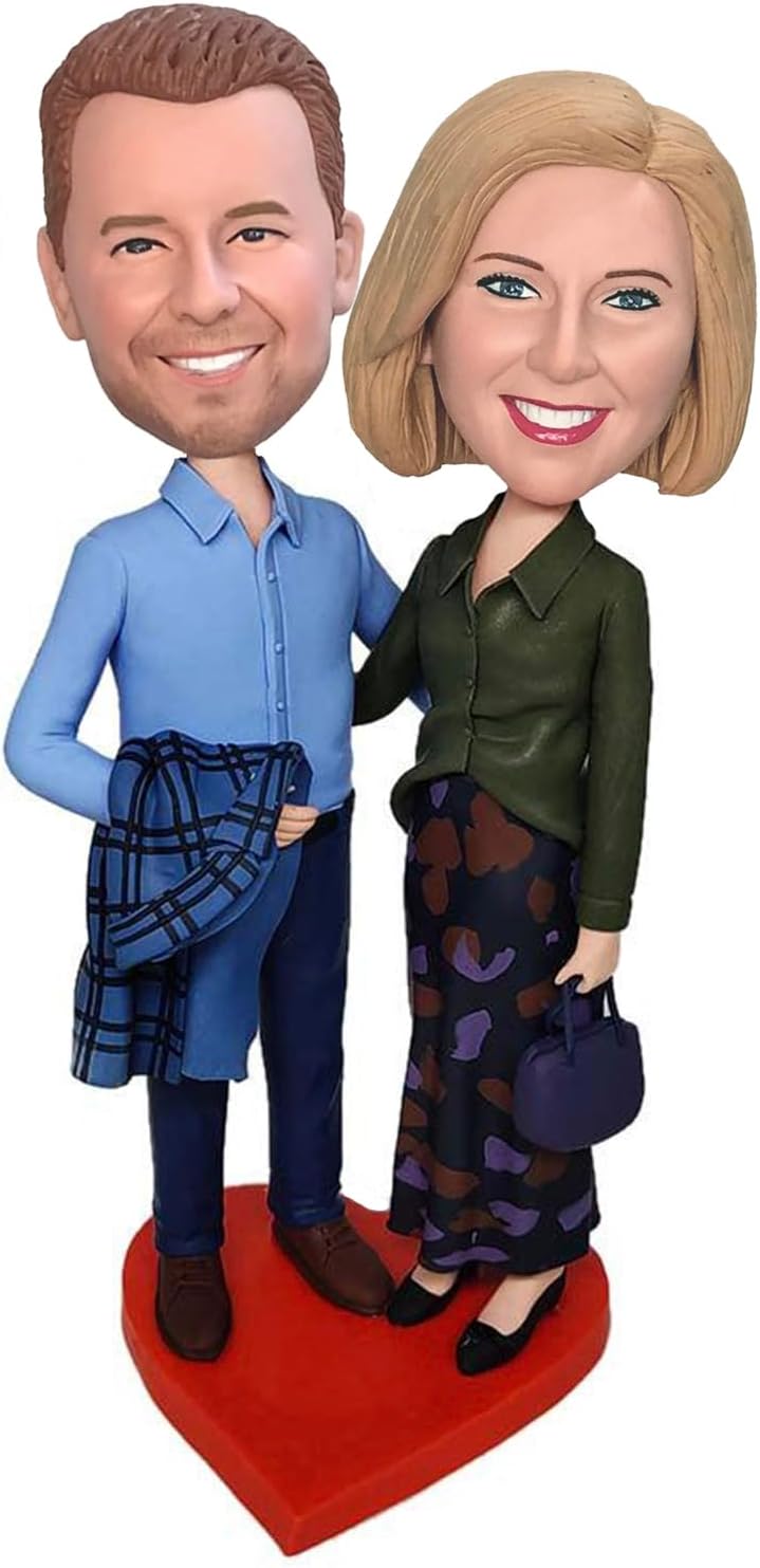Custom Bobblehead Figurine for Couples Handmade Personalized Sculpture