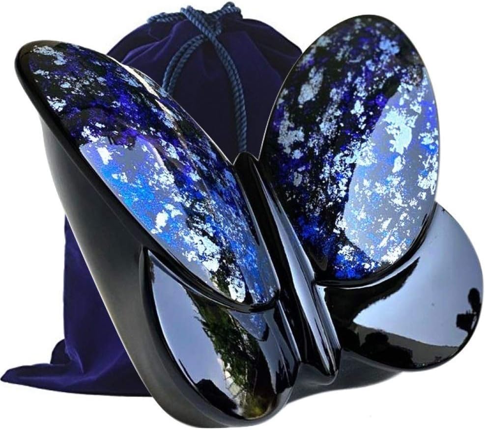 Handcrafted Fiber Glass Monarch Butterfly Cremation Urn - Adult Size