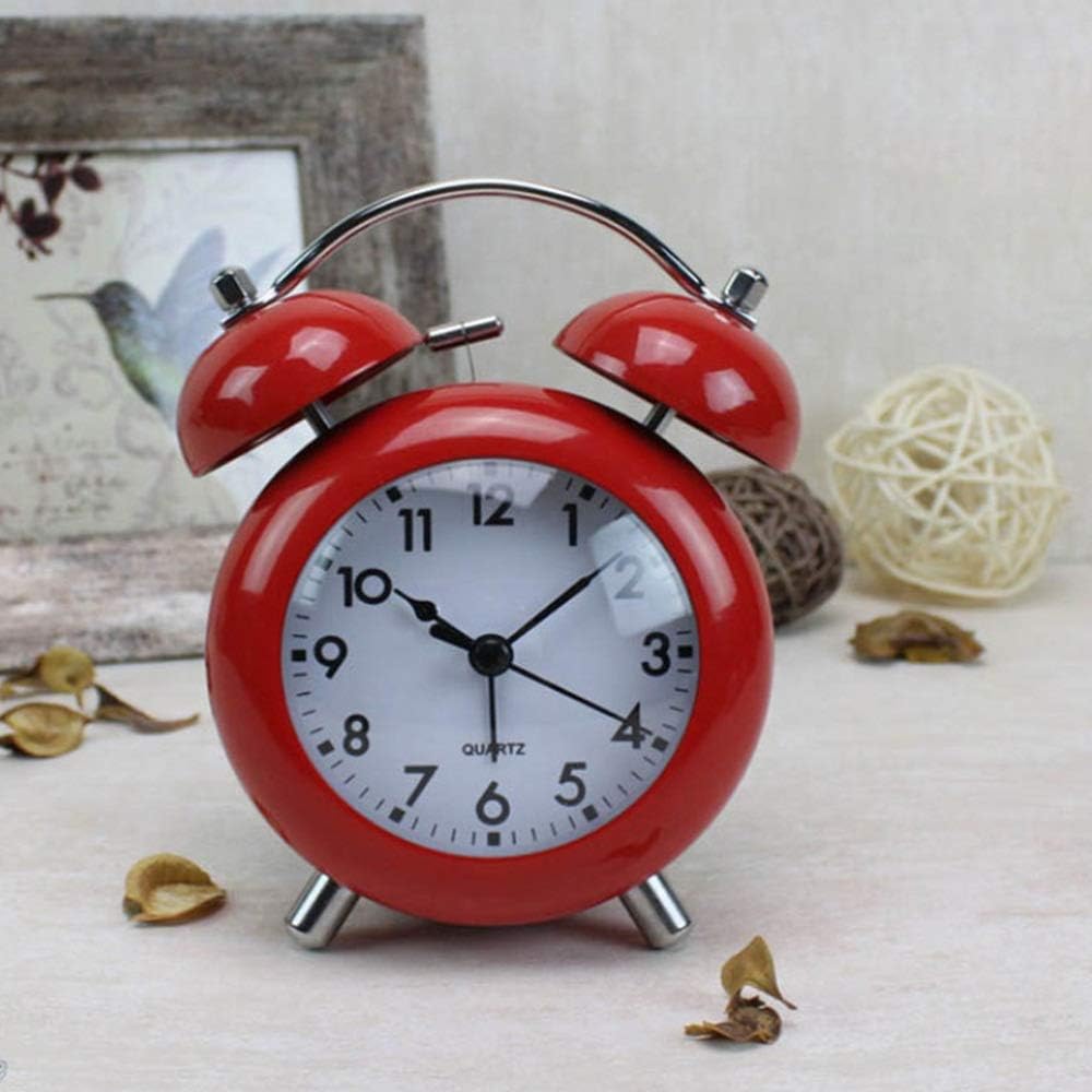 ROCILB Alarm Clock with Night Light and Double Bell