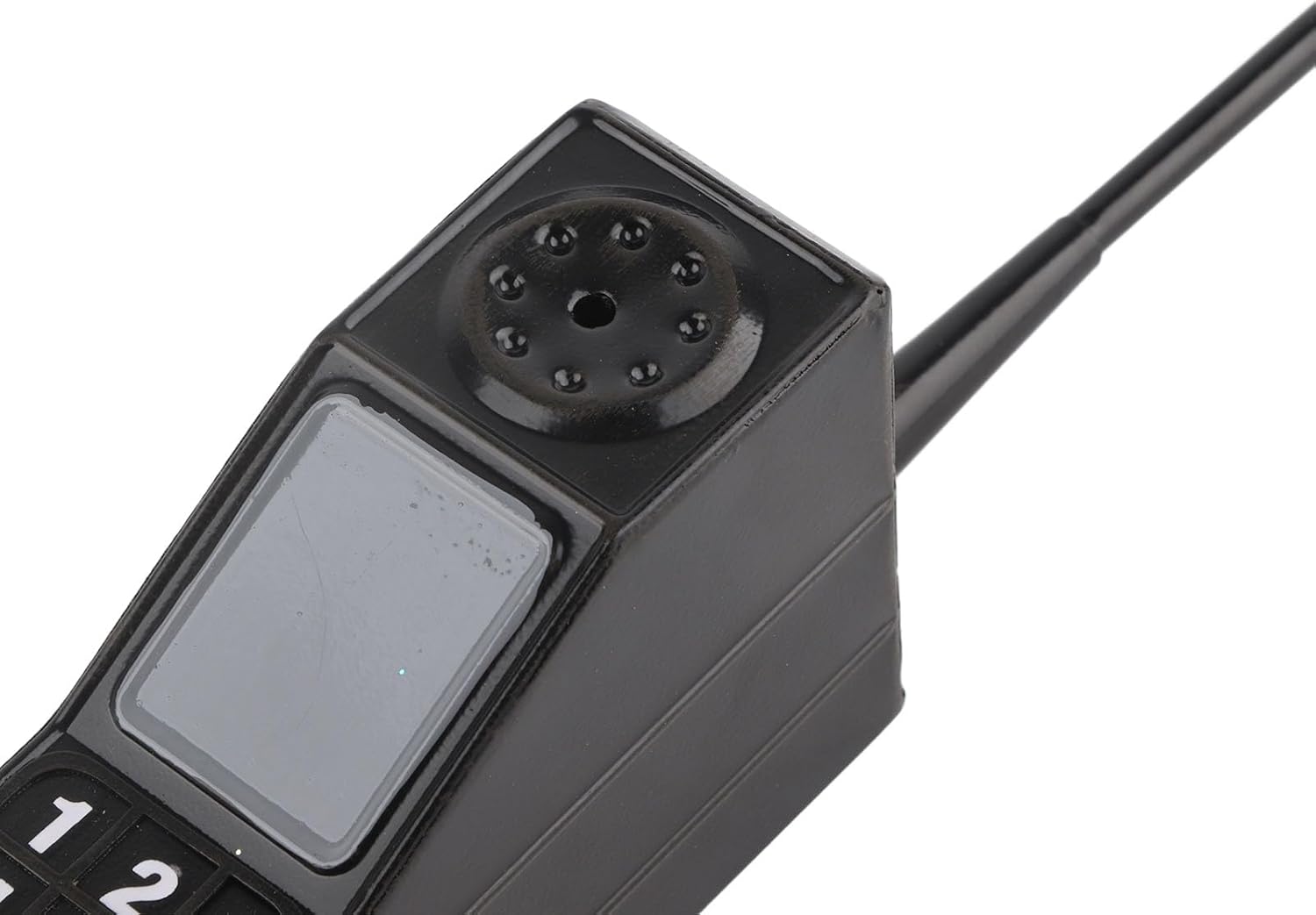 Retro Brick Cell Phone Ornament in Black